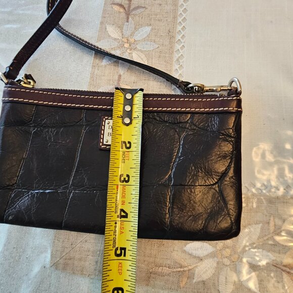 Vintage Brown Croc Embossed Dooney and Bourke Wristlet - Picture 8 of 8